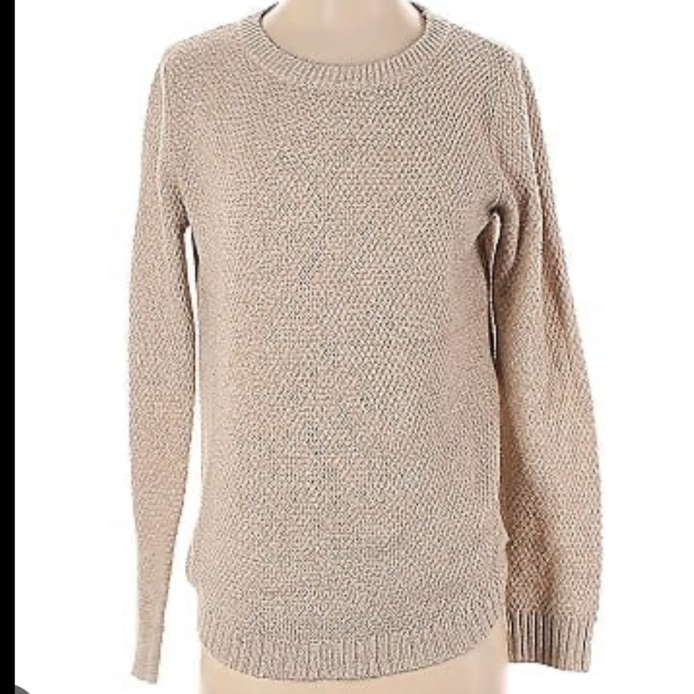 Pink Clover Sweater - Tan/Beige - Medium